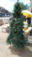 7ft Luxury Pre-Lit Winter Pine Tree with Cones & Berries - 5