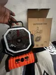 Rechargeable Fan with Light and Power Bank - 4