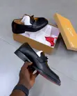 Christian Louboutin Black Matte Leather Loafers - 3