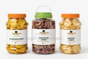 Crunchy Plantain, Cocoyam & Potato Chips
