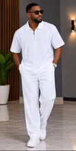 Original Plain White Kaftan - 1