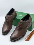 Clarks Brown Leather Oxford Shoes - 3