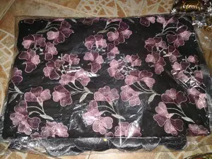5 Yards Black & Pink Floral Lace Fabric