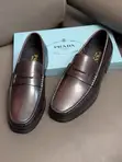 Executive PRADA Penny Leather Loafers (Coffee) - 4