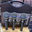 Shure Beta 58A Professional Wired Microphone 3-Pack Kit - 1