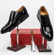 Salvatore Ferragamo Men's Executive Lace Black Shoes - 3
