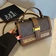 Vintage Monogram Print Top-Handle Crossbody Bag - 2