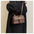 Vintage Monogram Print Top-Handle Crossbody Bag - 3