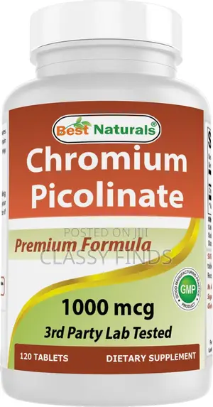 Best Naturals Chromium Picolinate 1000 MCG - 120 Tablets