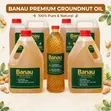 BANAU Pure Groundnut Oil, 100% Cold Pressed - 1
