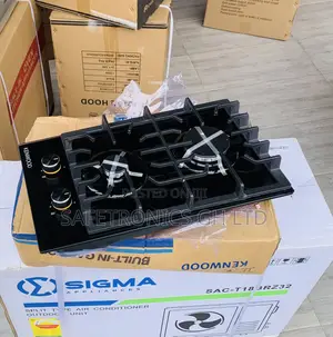 Kenwood 60cm Hybrid Hob - 2 Gas Burners, 2 Electric Plates