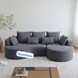 Curve L-Shape Sofa - Brand New - 1