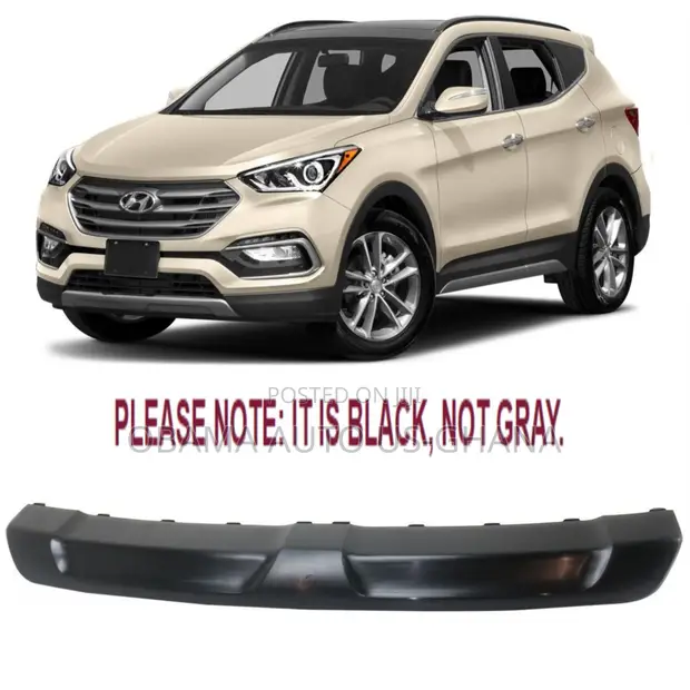 Hyundai Santa Fe 2017-2018 Front Bumper Skid Plate Spoiler Lip - 1