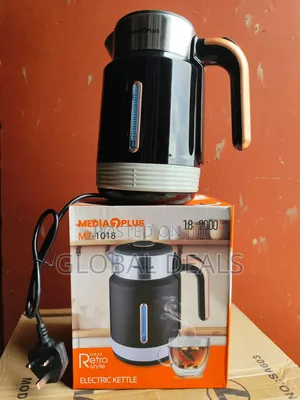 Media Plus Retro Electric Kettle M7-1018 - 1.8L 2000W - Black