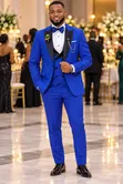 Executive 4-Piece Men's Suit - Blue, Large - 1