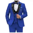 Executive 4-Piece Men's Suit - Blue, Large - 2