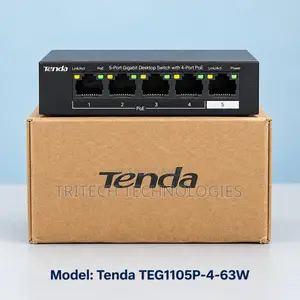 Tenda TEG1105P-4-63W 5-Port Gigabit PoE Switch
