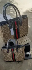 Women's Multicolor Classic Genuine Leather Handbag - 1