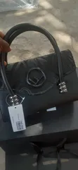 Women's Multicolor Classic Genuine Leather Handbag - 2