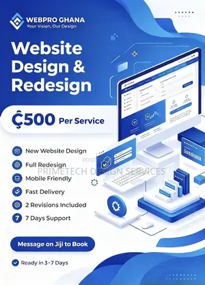 Website Design & Redesign - WebPro Ghana