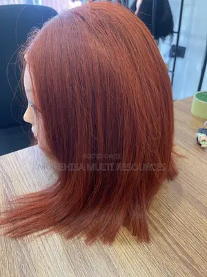 Human Hair Ginger Wig - 16 Inches