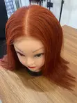 Human Hair Ginger Wig - 16 Inches - 2
