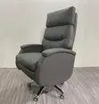 Ergonomic Executive Chair - Dark Grey Leather - 2