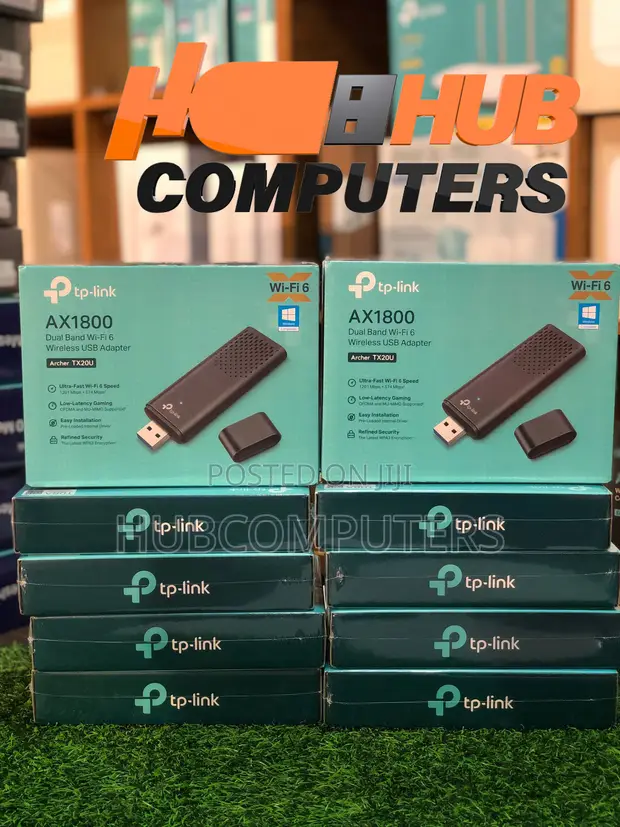 TP-Link Archer TX20U AX1800 Dual Band Wi-Fi 6 USB Adapter - 1