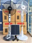 Leamorn Solar Rechargeable Standing Fan with Panel - 1
