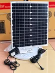 Leamorn Solar Rechargeable Standing Fan with Panel - 4