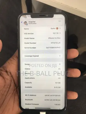 Apple iPhone XS Max 64GB Black