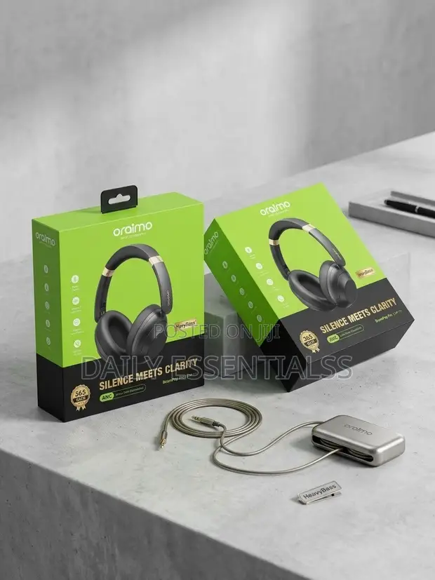 Oraimo BoomPop Pro Wireless Headphones with ANC - 1