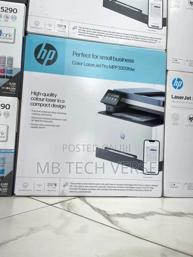 HP Color LaserJet Pro MFP 3303fdw Heavy Duty Office Printer - 1