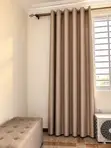 A&S Khaki Curtains 250x250cm - 1