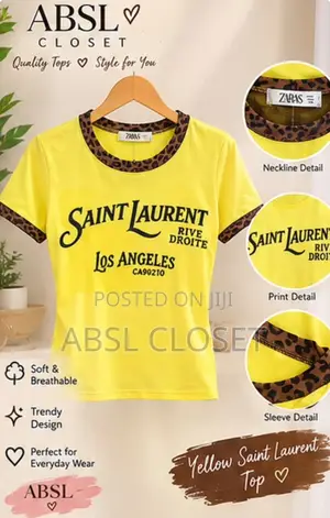 Saint Laurent Rive Droite Quality Tops