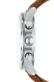 Fossil Flynn Chronograph Leather Strap Watch, 48mm - 1