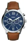 Fossil Flynn Chronograph Leather Strap Watch, 48mm - 2