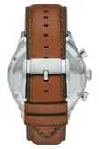 Fossil Flynn Chronograph Leather Strap Watch, 48mm - 3