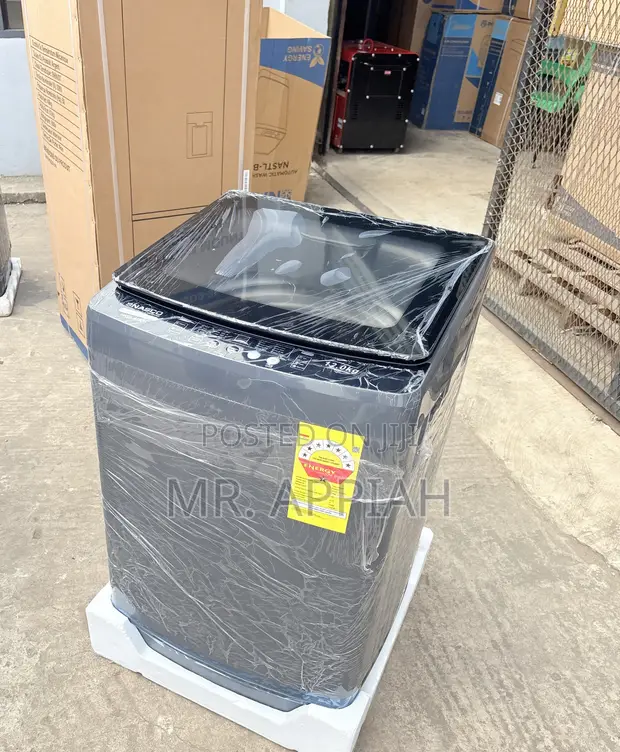 Nasco 12KG Fully Automatic Top Load Washing Machine (Gray) - 1
