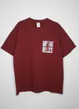 Break Rules Graphic T-Shirt - Burgundy - 1