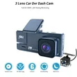 3 Channel HD Car Dashboard Camera - 2