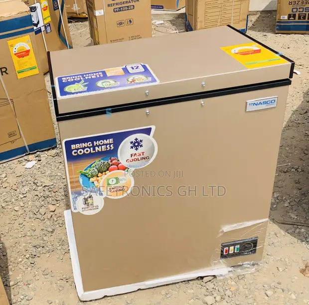 Nasco FreezeFusion 150L 1-Door Freezer (Gold) - 1