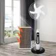 18-Inch Rechargeable Fan with Solar and Bulbs - 2