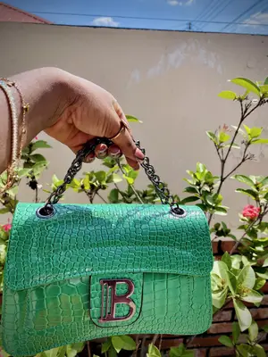 Bella Emerald Genuine Leather Handbag