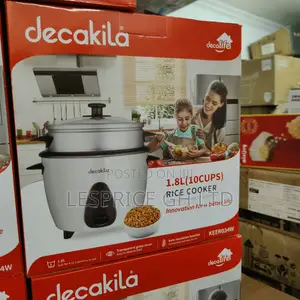 User-Friendly Decakila 1.5L Rice Cooker with Glass Lid