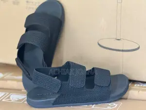 Brand New New Balance Slippers - Black Leather
