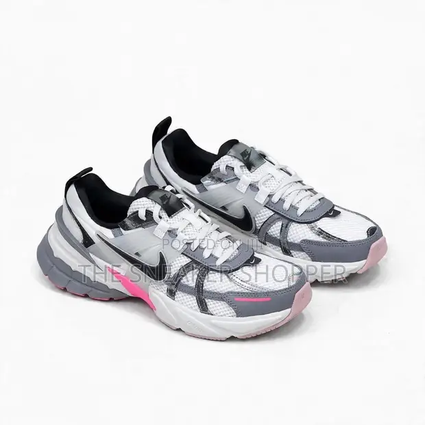 Nike V2K Runtekk Sneakers - White/Grey/Pink - 1