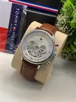Tommy Hilfiger Chronograph Leather Watch - 5