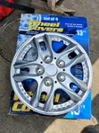 13-Inch Premium Silver Wheel Covers - Set of 4 - 1