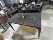 Blue Marble Dining Table with 4 Chairs - 3